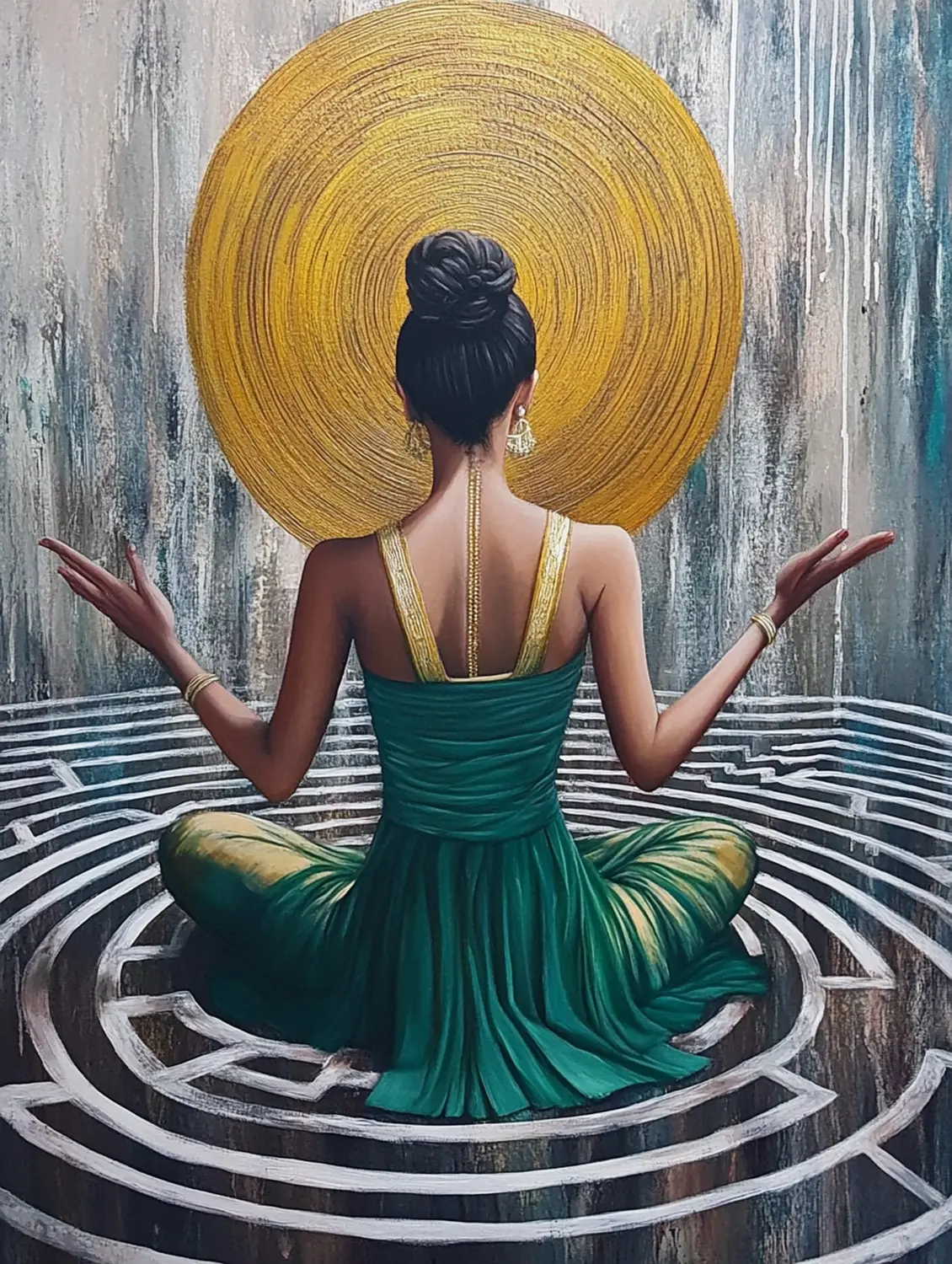 Bild eines Mädchens beim Yoga von MAGIC TAROT